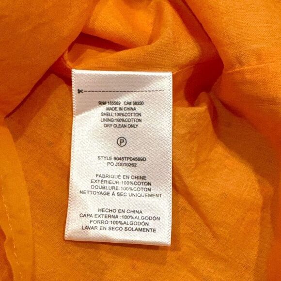Joie eyelet orange blouse size small - Picture 5 of 6